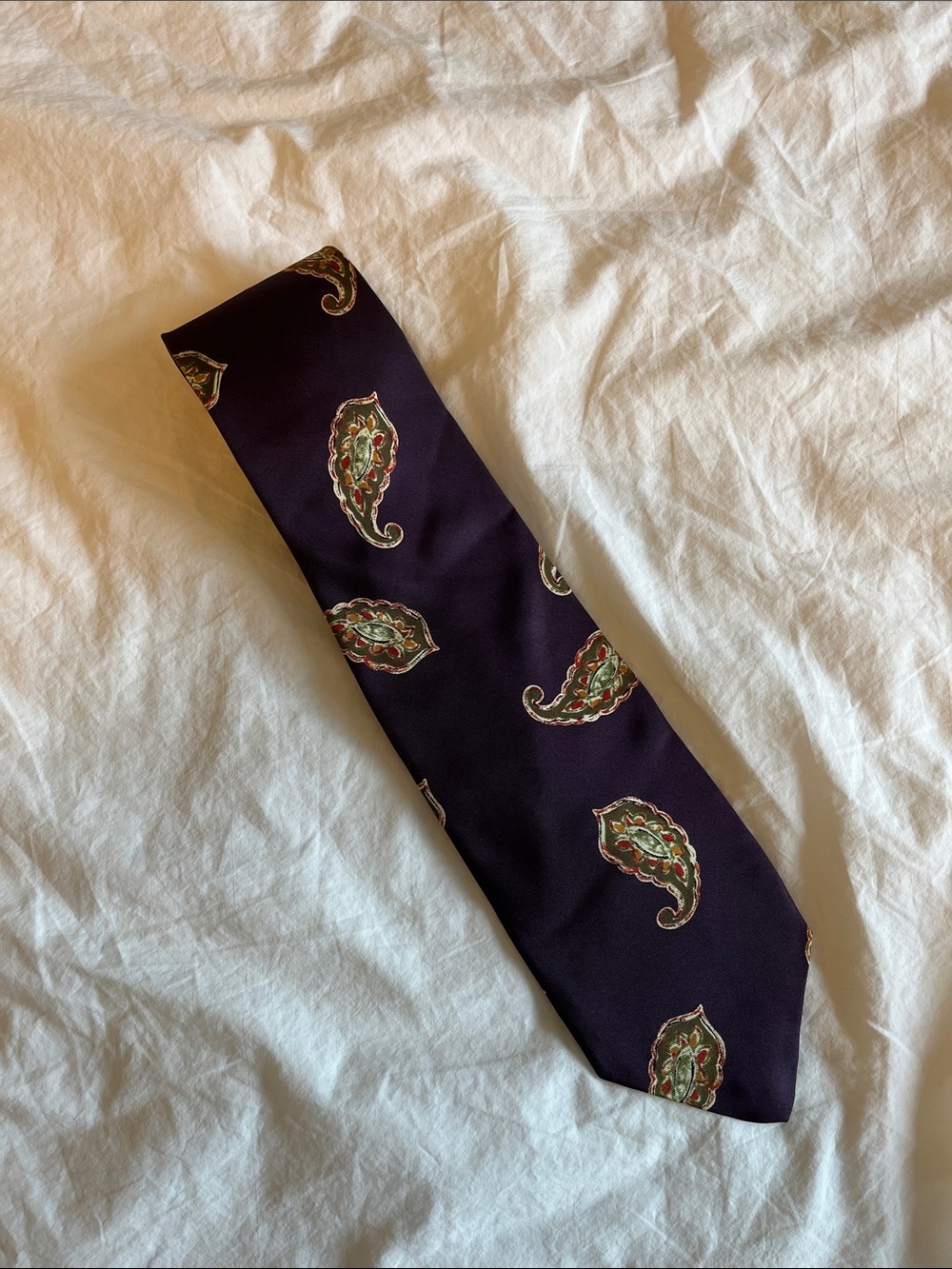 Vintage Robert Talbott Studio Paisley Silk Tie - purple